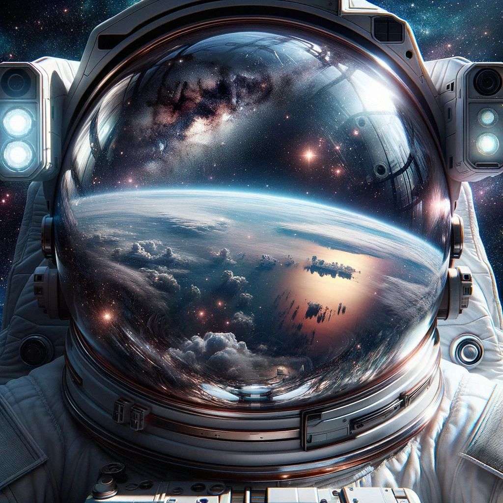 an astronaut, digital painting